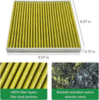 2PCS Cabin Engine Air Filter JMY09 JMP100 Kit Fits for Tacoma 3.5L 2016 2017 2018 2019 2020 2021 2022 2023, Replacement for 178010P100, CA11895, 87139YZZ09, CF10374