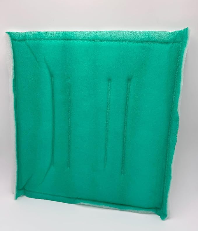 Paint Booth Intake Air Filter Panel, Crossdraft Spray Booth Filter Pad with Dry Tackifier (20/case, 20" x 20")