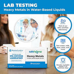 Safe Home® Heavy Metals Test Kit – Test 10 Metals in Water Based Liquids at Our EPA Certified Lab – Water, Beer, Wine, Juice, Coffee, & More