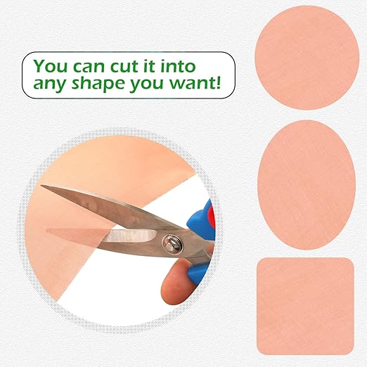 Copper Mesh Screen - 23.6" x 118", 40 Mesh, Dense Filter 99.9% Pure Copper Fabric DIY Kit for Window Protection