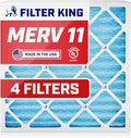 Filter King 21.25x21.25x1 Air Filter | 4-PACK | MERV 11 HVAC Pleated A/C Furnace Filters | MADE IN USA | Actual Size: 21.25 x 21.25 x .75"