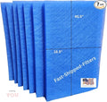 Fast-Shipped-Filters 7 Pack Replacement Filter Pads Compatible with MicroPower Guard One Hour Air Cleaner Refill Blue (7, Blue, 20x48)