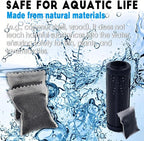 xcivi 6PCS Carbon Filter Media for Aquariums, Premium Activated Carbon, Aquarium Filter Media, Media Filter Bags Activated Carbon Charcoal Aquarium Fish Tank Canister Filter