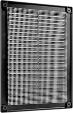 Vent Systems 5.5" x 8" Inch (Opening Dimensions) - Pack of 2 - Plastic Black Soffit Vent Cover - Flat Rectangular Air Vent Grille - Air Vent Deflector - HVAC 7" x 10" Inch (Overall Dimensions)