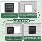 2-Pack 20"x20" Gable Vent - Premium Aluminum，Filter Screen for Removable, Ideal for Gables, Sheds, and Attics - Vent Opening 18"x18" - Boost Ventilation and Guard Against Moisture
