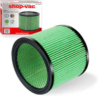 Shop-Vac High Performance 90304/90344 Cartridge Filter, Fits most 5-16 Gallon Shop-Vac Wet/Dry Vacuums, High Efficiency HEPA Filter, Washable and Reusable, 1 Pack