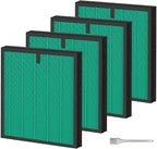 4 Pack HY4866 Air Purifier Replacement Filter Compatible with MORENTO HY4866 WESTHEY HY4866 Air Purifier and YIOU M1 Air Cleaner Pet Dander Version HY4866 Replacement Filter Green
