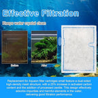 10 Pack Small Filter Cartridges Compatible with Aqueon, Fish Tank Filters Cartridge Replacement for Minibow Aquarium Filters Size 1/2.5/5 Gallon and QuietFlow E Internal Power Filter Size 10