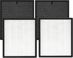 LV-PUR131 Replacement Filters Compatible with LEVOIT Air Purifier Models LV-PUR131s and LV-PUR13, LV-PUR131-RF, 2 Pack HEPA and Activated Carbon Filters