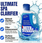 3-in-1 Hot Tub Water Clarifier – Hot Tub Chemicals, pH Neutral Formula, Chlorine/Bromine/Salt Compatible, Extends Filter Life + Waterline Control, 3 Liter (101.5 fl oz)