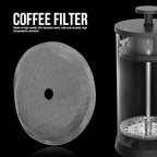 5Pcs 304 Stainless Steel Coffee Mesh Filter Portable Reusable Cofffe Pot Mesh Filter Coffee Making Tool Mesh Accessory (Large-1000ml)