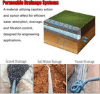 Commercial French Drain Pipe for Water Drainage, Construction Site/Sports Field Perforated Pipes & Weeping Tile, Dia 2in 3.9in 5.9in Wide Underground Drainage Systems(Dia10cm/3.9in,Long 15m/49.2ft)