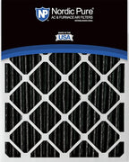 Nordic Pure 18x24x1 (Actual Size: 17 1/2 x 23 1/2 x 3/4) Furnace Air Filters MERV 12 Pleated Plus Carbon 12 Pack
