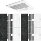 Dianrui 2 PCS RV for Dometic A/C Vent Cover Replacement, Duo-Therm Air Conditioner Grille Replacement for Dometic 3104928.019 with Air Filter pad RV Parts & Accessories