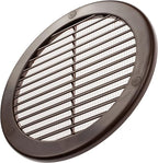 Vent Systems 6" Inch (Opening Dimensions) - Pack of 5 - Brown Soffit Vent Cover - Plastic Round Air Vent Grille - Built-in Mesh Screen - HVAC Register Louver for Bathroom, Home, Kitchen