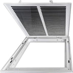 Venti Air 14" X 14" Steel Return Air Filter Grille - Removable Face/Door for 1 inch filters - HVAC Duct Cover Grill (2-3 Business Day Delivery) [Outer Dimension: 16.5"W X 16.5" H]