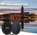 7artisans Nano Magnetic Filter UV Filter ND Light Reduction Filter/CPL Polarization Filter/GND Gradient Filter/Black Mist 1/4 Portrait Photography Filter Suitable for Lens(82mm CPL)