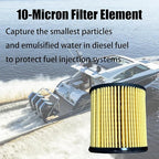 iFJF R12H (R12T Upgrade) Fuel Water Separator Filter Element 10 Micron Only Replacement for Our Own R12H Assembly for Marine or Automotive Replaces S3240 120AT NPT ZG1/4-19