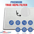 Vital 100-RF True HEPA Filter Set Compatible with LEVOIT Vital 100 Air Purifier Hepa + Activated Carbon Pre-Filter Replacement by LifeSupplyUSA