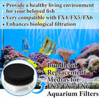 24 Pcs Aquarium Filter Media Kit Compatible with Fluval Fx4/Fx5/Fx6 Filters, 4 Bio-Sponge Pads, 6 Bio-Sponge Block, 6 Activated Carbon, 4 Carbon Foam Pad, 2 Silicone Lube, 2 Ceramic Rings