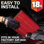 K&N Engine Air Filter:Long Life 18,000 Mile Replacement AirFilter:Compatible with 2007-2021 Ford/Lincoln Truck and SUV(F150, F150 Raptor,Expedition,Navigator, F250, F350, F450, F550, F650),KNA-2385