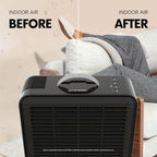 PuroAir 100i HEPA Air Purifier for Home Pets - Covers Up To 550 Sq Ft - Filters Up To 99.9% of Pollutants, Smoke, Pollen, Dust - Quiet HEPA Air Filter - Air Purifiers for Bedroom