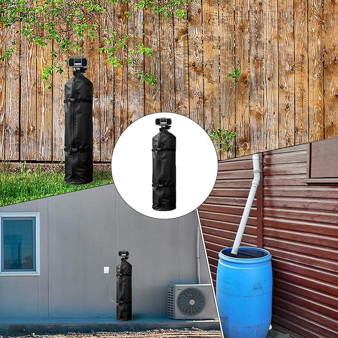 Water Filter Tank Cover – Thick Protective Housing Wrap, All Weather Equipment Jacket, Sun Blocking Surfaces | Plumbing System Enclosure for Outdoor Units, Garden, Environmental Exposure Protection