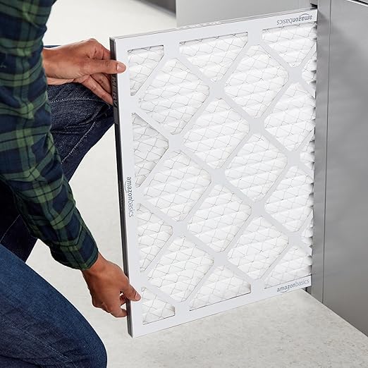 Amazon Basics 20x25x1 Air Filter 6 Pack, MERV 11 AC Furnace Filters (Actual Size: 19.75" x 24.75" x 0.75")