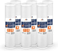 Aquaboon 4.5 x 20 Water Filter 5 Micron Carbon Block Water Filter Replacement Cartridge Large Capacity for Whole Home Water Filtration Compatible with Pelican Water PRL-RCL, Pentek EP-20BB (6 Pack)