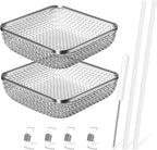 TONDA RV Furnace Vent Screen, Bug Screens Heater Vent Cover for Camper with Installation Tool and Silicone Rubber, Square 2 Pack