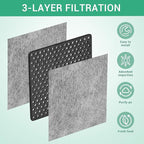 Barkior 6-Pack Refrigerator Air Filter Replacement for LG LT120F & Kenmore 46-9918 – Extra Thick Carbon, Up to 12+ Months Freshness, Fast Odor & VOC Removal, Easy Install