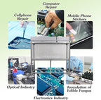 INTSUPERMAI Vertical Laminar Flow Hood Air Flow Clean Bench Workstation Lab Fume Hood with HEPA Filter 2 Station Dust Free Room Workshop for Phone LCD Repair Workshop Laboratory Using 110V
