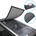 [4 Pack] 280x140mm PC Case Dust Mesh Filter, Magnetic Frame Computer Fan Dust Mesh PC Cooler Filter Dustproof PVC Cover Grills - Black