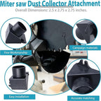 Replacement miter saw Dust Collector Attachment Fits DW708 Miter Saw (Type 1 & 3)