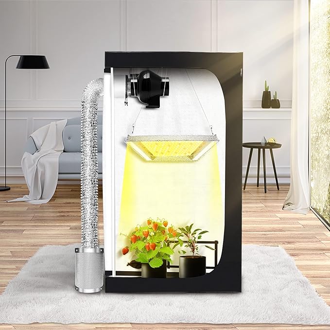 iPower 6 Inch Air Carbon Filter Indoor Plants Grow Tent Odor Control Scrubber with Australia Activated C for Inline Fan, Reversible Flange, Prefilter Included, Silver