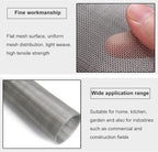 The Wire net Stainless Steel Woven Wire Mesh 304 Stainless Steel Woven Wire 30 Mesh Fine Screen Mesh, Garden Insect Screen, for Air Bricks, Window, Vents, Filter,Silver-1x5m(1x10m)