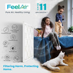 20x20x1 Air Filter – 6 Pack, MERV 11 Pleated HVAC & Furnace Filter, Electrostatic Mechanical Filtration (Actual Size 19.75 x 19.75 x 0.75)
