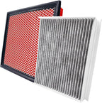 Engine & Cabin Air Filter for F-150 (2015-2023),Navigator(2018-2024),EXPEDITION (2018-2024) (V6-3.5L).Replacement for CF12150,FL3Z-19N619-A,WP10266,CAF1953P,CA10262.
