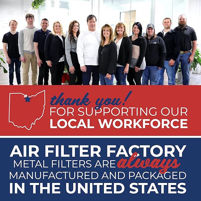 Air Filter Factory Replacement For Nordyne, Nortek 917763 A-Coil 16X19 HVAC Furnace Metal Mesh Filter 2-Pack