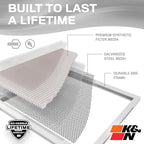 K&N 24X24X1 HVAC Furnace Air Filter, Lasts a Lifetime, Washable, Merv 8, the Last HVAC Filter You Will Ever Buy, Breathe Safely at Home or in the Office, HVC-8-12424