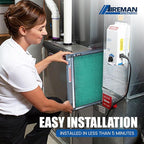 20x22x1 Polarized Media Electronic Air Filter - High Air Flow - Homeowner Installed - 1-Yr Supply of Replacement Pads - Simply Replace Your Current AC/Furnace Air Filter and PLUG IT IN!