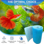 Big Kahuna Aquarium Filter Floss for Fish Tank Filters – Aquarium Filter Pad – 3/4-1 Inch Thick 12 Inch Wide 30 Feet Long - Media Roll for Healthy Water in Freshwater Aquariums or Marine Aquariums
