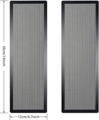 [4 Pack] 360x120mm PC Case Dust Mesh Filter, Magnetic Frame Computer Fan Dust Mesh PC Cooler Filter Dustproof PVC Cover Grills - Black