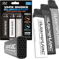 VapeVac (Registered AMZ Brand) – Pocket Sized Personal Air Filter for Discreet Output Reduction | Minimizes Odor, Keeps Air Fresh | Not an Emission Device – 500+ Uses (3-Pack)