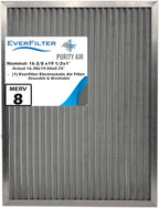 16 3/8x19 1/2x1 Electro-static Air Filter (1-Ct) AC Furnace Filter, Reusable & Washable 4-Stage Electrostatic Filter for Residential and Commerical HVAC (Actual Size: 16.38 x 19.5 x 0.75")