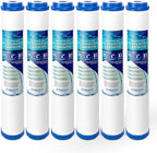 Standard Whole House Coconut Shell Granular Activated Carbon Water Filter 20” x 2.5” Fits 20” x 2.5” Housings. Remove Chlorine and Bad Odor. Compatible with EP-20, HX-CB-25-2010, F3WCB32 Pack of 6
