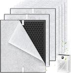 3 Pack PR1 Replacement Filter for Mooka Mode PR1 Air Purifier, HEPA & Activated Carbon Filter for Home Large Room up to 2200sq.ft, includes 6Pcs Washable Pre Filters Remove Pollen Dander Smoke Dust