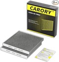 2 Pack Cabin Air Filter w/Activated Carbon for Toyota Camry, Corolla, RAV4, Highlander, Lexus RX350, NX300, GX460, Subaru Legacy, Outback, Jaguar F-Pace, Land Rover Discovery, and More