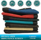 Ifenceview 6'x3' to 6'x50' Brown Shade Cloth/Fence Privacy Screen Fabric Mesh Net for Construction Site, Yard, Driveway, Garden, Railing, Canopy, Awning 160 GSM UV Protection (6' x 23')