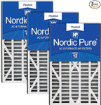 Nordic Pure 16x25x3 (Actual Size: 15 13/16 x 24 5/16 x 3) MERV 12 Trion Air Bear Cub Replacement 255112-101 Air Filters 3 Pack